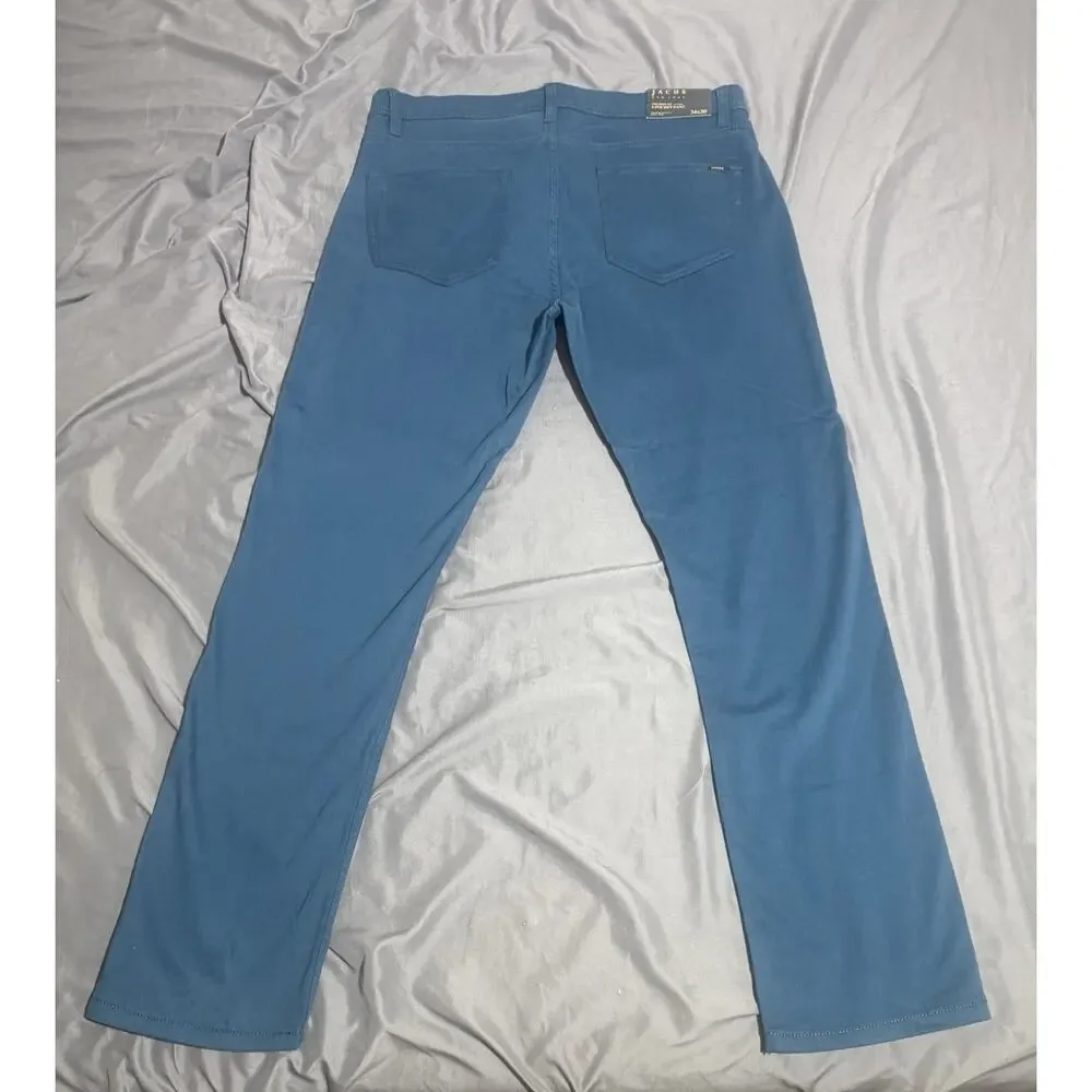 JACHS New York Men’s Straight Fit Casual 5 Pocket Pants 34x29 Dark‎ Teal